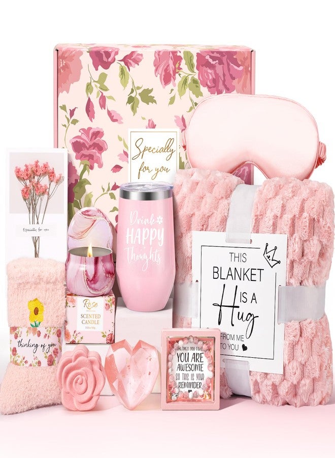 Frerdui Birthday Gifts for Women Friendship, Unique Gift Baskets for Women, Best Friend Birthday Gifts, Self Care Gift Get Well Soon Basket, Care Package for Mom Her BFF Sister Wife Girlfriend - Image 1
